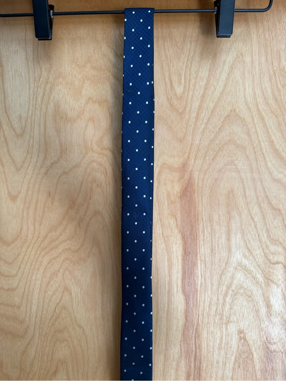 Appaman Boys Necktie Navy Blue w/ White Woven Dots Wedding Looks Formal
